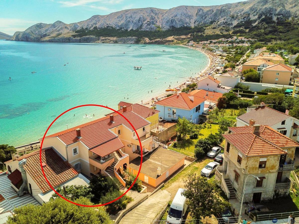 Apartment Bojan With Terrace And Sea View Baška Kültér fotó