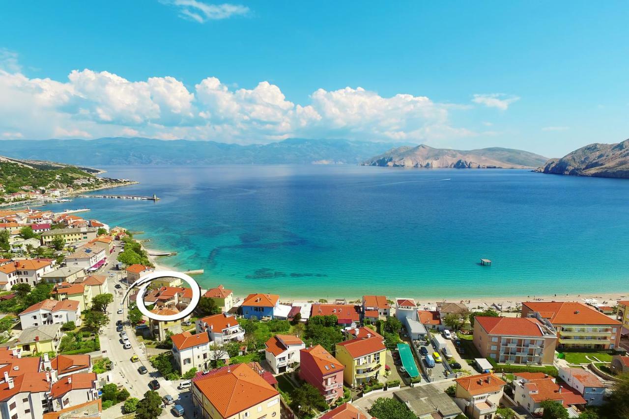 Apartment Bojan With Terrace And Sea View Baška Kültér fotó